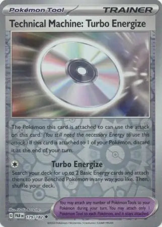 179 Technical Machine: Turbo Energize - Reverse Holo, Paradox Rift, trainer, 4.00 kr, Pokesingles. Kjøp pokemon kort til lave priser hos oss.