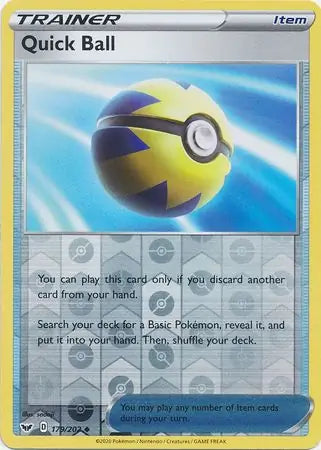 Quick Ball Reverse Holo 179 - Sword & Shield Base Pokesingles