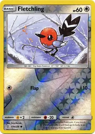 Fletchling Reverse Holo 179/236 - Unified Minds Pokesingles