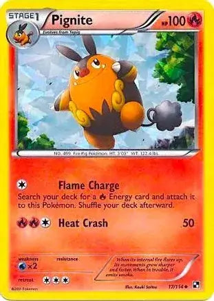 Pignite Cracked Ice Promo 17 - Miscellaneous Promos Pokesingles
