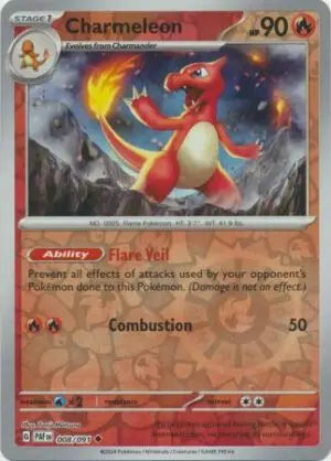 008 Charmeleon - Reverse Holo, Paldean Fates, reverse, 4.00 kr, Pokesingles. Kjøp pokemon kort til lave priser hos oss.