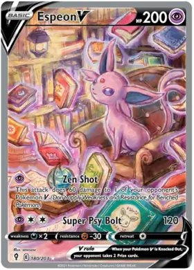 Espeon V 180, Evolving Skies | Sword & Shield, secret, 5.00 kr, Pokesingles. Kjøp pokemon kort til lave priser hos oss.