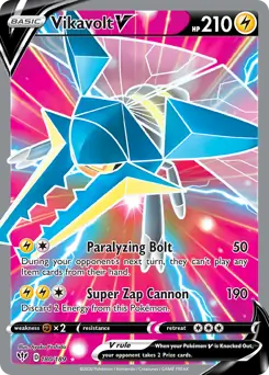 Full Art Vikavolt V 180, Darkness Ablaze | Sword & Shield, , 3.00 kr, Pokesingles. Kjøp pokemon kort til lave priser hos oss.