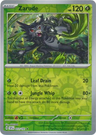 Zarude Reverse Holo 011 - Surging Sparks Pokesingles