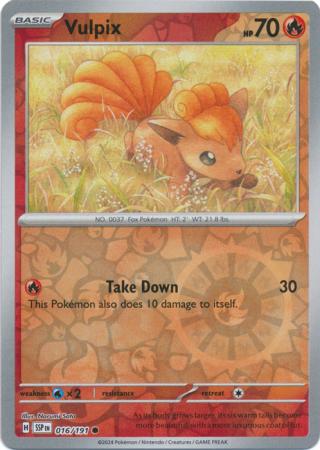 Vulpix Reverse Holo 016 - Surging Sparks Pokesingles