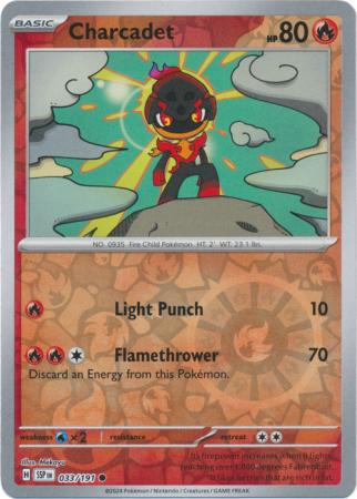Charcadet Reverse Holo 033 - Surging Sparks Pokesingles