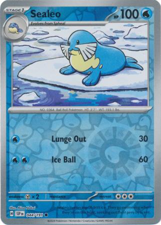 Sealeo Reverse Holo 044 - Surging Sparks Pokesingles