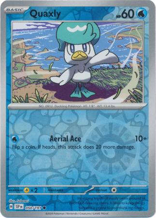 Quaxly Reverse Holo 050 - Surging Sparks Pokesingles