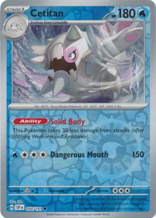 Cetitan Reverse Holo 054 - Surging Sparks Pokesingles