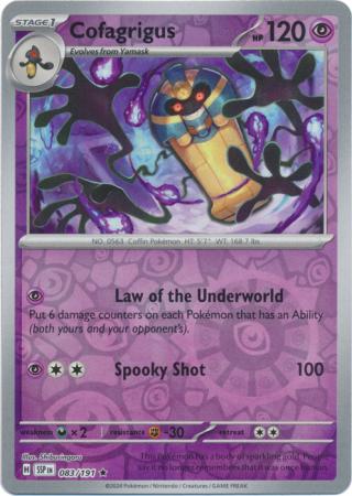 Cofagrigus Reverse Holo 083 - Surging Sparks