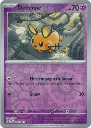 Dedenne Reverse Holo 087 - Surging Sparks Pokesingles