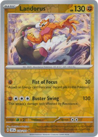 Landorus Reverse Holo 110 - Surging Sparks Pokesingles
