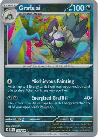 Grafaiai Reverse Holo 121 - Surging Sparks Pokesingles