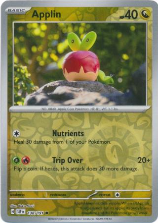 Applin Reverse Holo 138 - Surging Sparks Pokesingles