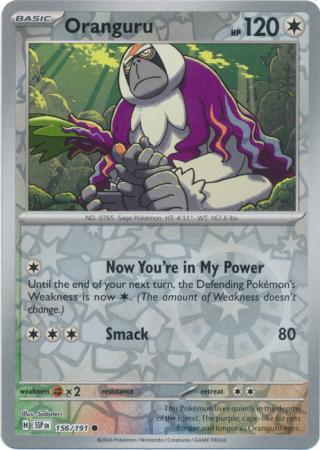 Oranguru Reverse Holo 156 - Surging Sparks Pokesingles