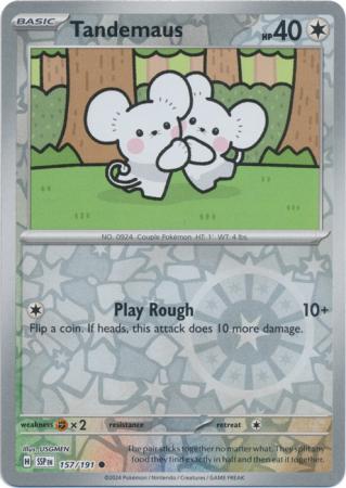 Tandemaus Reverse Holo 157 - Surging Sparks Pokesingles