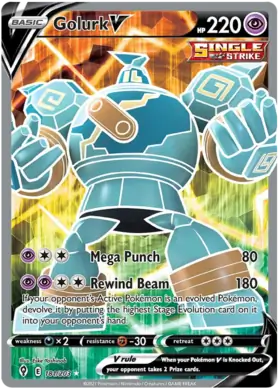 Golurk V 181, Evolving Skies | Sword & Shield, secret, 5.00 kr, Pokesingles. Kjøp pokemon kort til lave priser hos oss.