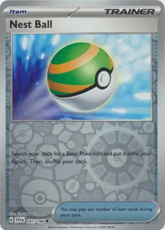 181 Nest Ball - Reverse Holo, Scarlet & Violet Base, trainer, 6.00 kr, Pokesingles. Kjøp pokemon kort til lave priser hos oss.