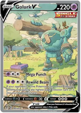 Golurk V 182, Evolving Skies | Sword & Shield, secret, 5.00 kr, Pokesingles. Kjøp pokemon kort til lave priser hos oss.