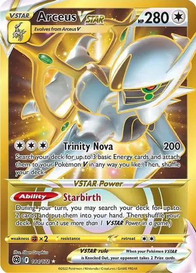Arceus VSTAR 184, Brilliant Stars | Sword & Shield, v, 0.00 kr, Pokesingles. Kjøp pokemon kort til lave priser hos oss.