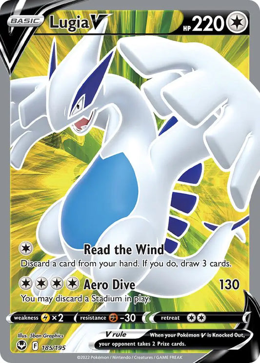 Lugia V 185, Silver Tempest | Sword & Shield, , 0.00 kr, Pokesingles. Kjøp pokemon kort til lave priser hos oss.