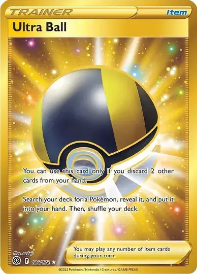 Ultra Ball 186, Brilliant Stars | Sword & Shield, , 0.00 kr, Pokesingles. Kjøp pokemon kort til lave priser hos oss.