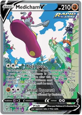 Medicham V 186, Evolving Skies | Sword & Shield, secret, 5.00 kr, Pokesingles. Kjøp pokemon kort til lave priser hos oss.