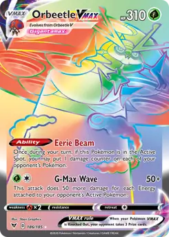Orbeetle VMAX Secret 186 - Vivid Voltage