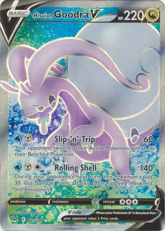 Hisuian Goodra V 187, Lost Origin | Sword & Shield, , 0.00 kr, Pokesingles. Kjøp pokemon kort til lave priser hos oss.