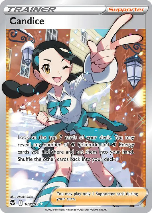 Candice 189, Silver Tempest | Sword & Shield, , 0.00 kr, Pokesingles. Kjøp pokemon kort til lave priser hos oss.