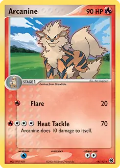 Arcanine 18 - Fire Red Leaf Green Pokesingles