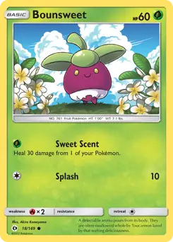 Bounsweet 18 - Sun & Moon Base Pokesingles