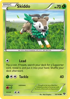 Skiddo 18 - XY Base Pokesingles