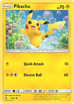 Pikachu 19, Hidden Fates | Sun & Moon, nonholo, 3.00 kr, Pokesingles. Kjøp pokemon kort til lave priser hos oss.