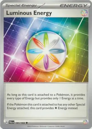 Luminous Energy 191 - Paldea Evolved, Paldea Evolved | Scarlet & Violet, trainer, 5.00 kr, Pokesingles. Kjøp pokemon kort til lave priser hos oss.