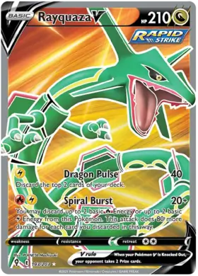 Rayquaza V 193, Evolving Skies | Sword & Shield, secret, 5.00 kr, Pokesingles. Kjøp pokemon kort til lave priser hos oss.