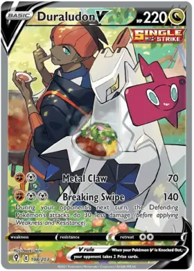 Duraludon V 198, Evolving Skies | Sword & Shield, secret, 5.00 kr, Pokesingles. Kjøp pokemon kort til lave priser hos oss.