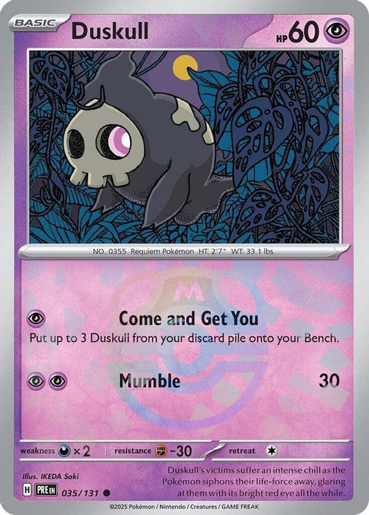 Duskull (Master Ball Pattern) 35 - Prismatic Evolutions