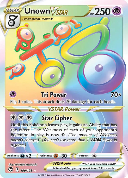 Unown VSTAR 199, Silver Tempest | Sword & Shield, , 0.00 kr, Pokesingles. Kjøp pokemon kort til lave priser hos oss.