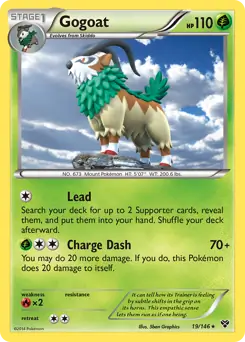 Gogoat 19 - XY Base Pokesingles
