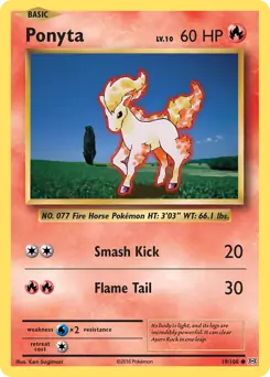 Ponyta 19 - Evolutions Pokesingles