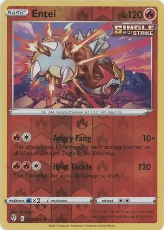 Entei Reverse Holo 019, Evolving Skies | Sword & Shield, , 5.00 kr, Pokesingles. Kjøp pokemon kort til lave priser hos oss.