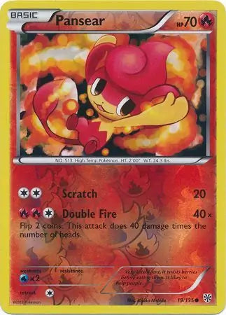 Pansear Reverse Holo 19 - Plasma Storm Pokesingles