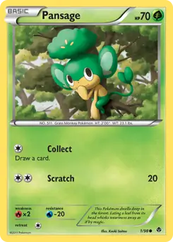 Pansage 1 - Emerging Powers Pokesingles