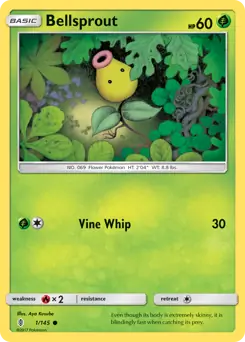 Bellsprout 1 - Guardians Rising Pokesingles