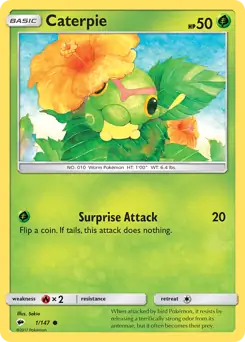 Caterpie 1 - Burning Shadows Pokesingles