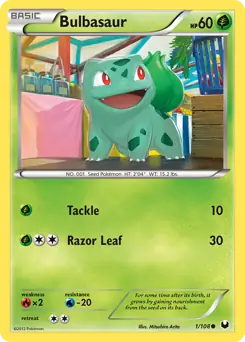Bulbasaur 1 - Dark Explorers Pokesingles