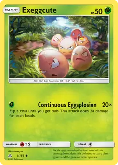 Exeggcute 1 - Ultra Prism Pokesingles