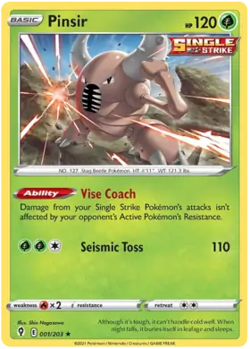 Pinsir 001, Evolving Skies | Sword & Shield, , 5.00 kr, Pokesingles. Kjøp pokemon kort til lave priser hos oss.