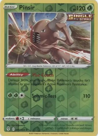 Pinsir Reverse Holo 001, Evolving Skies | Sword & Shield, , 5.00 kr, Pokesingles. Kjøp pokemon kort til lave priser hos oss.